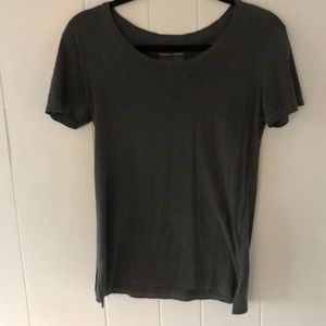 Melrose and market gray short-sleeved T-shirt